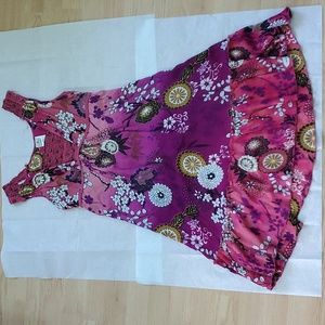 Boho Flowy Floral Empire Waist Dress by Forbidden